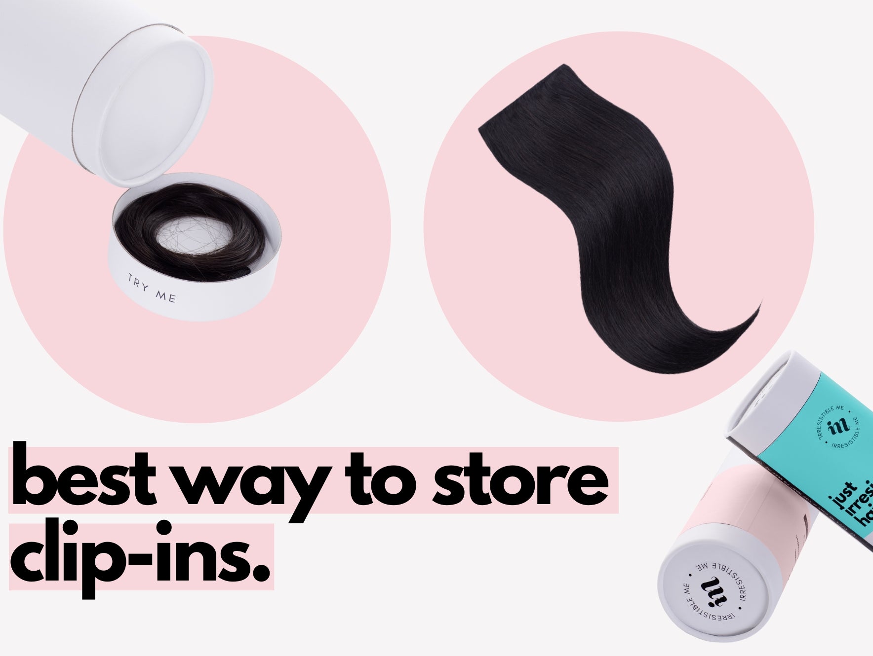 where is the best way to store clip in hair extensions?