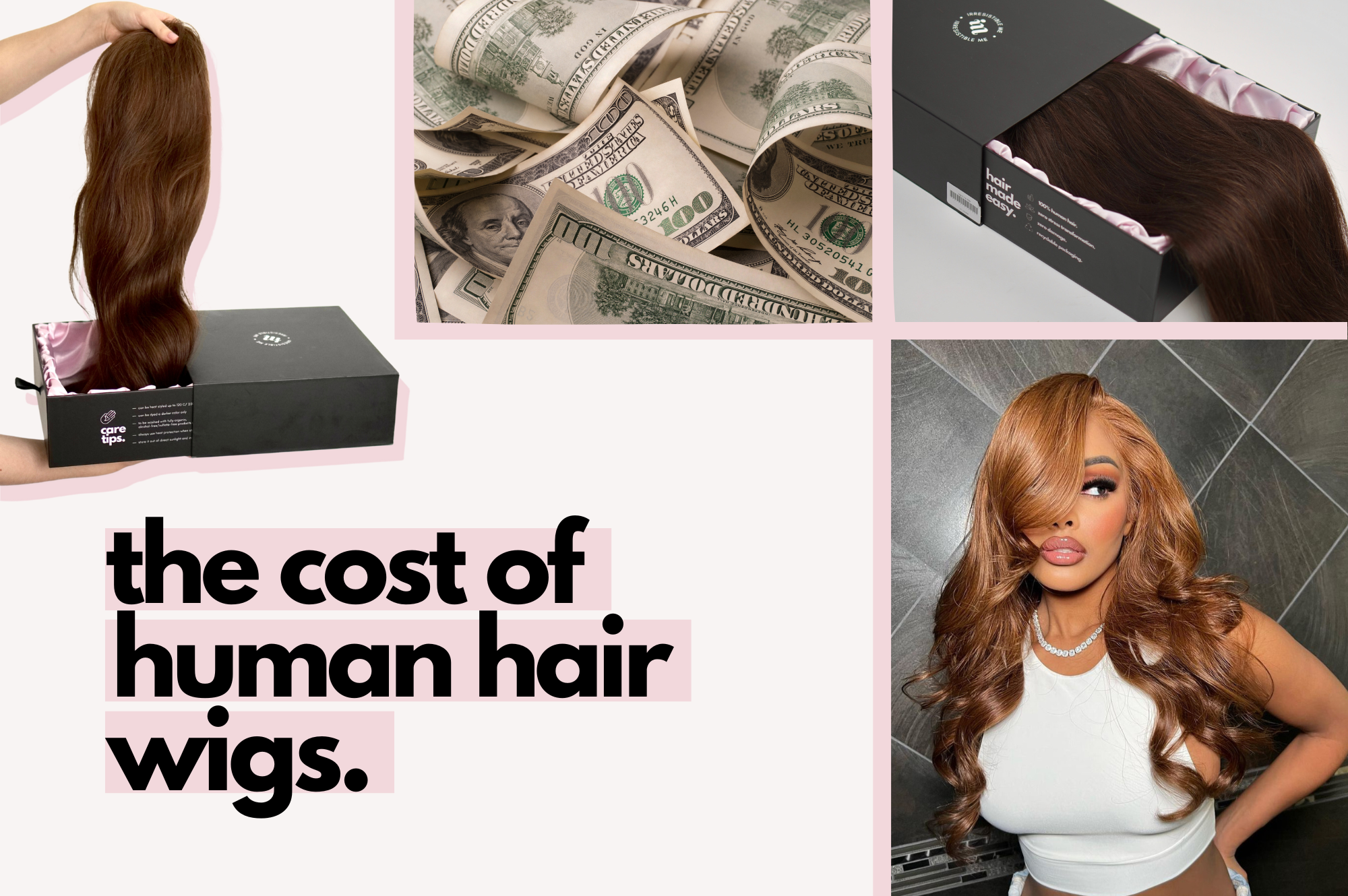 Price for sales real hair wigs