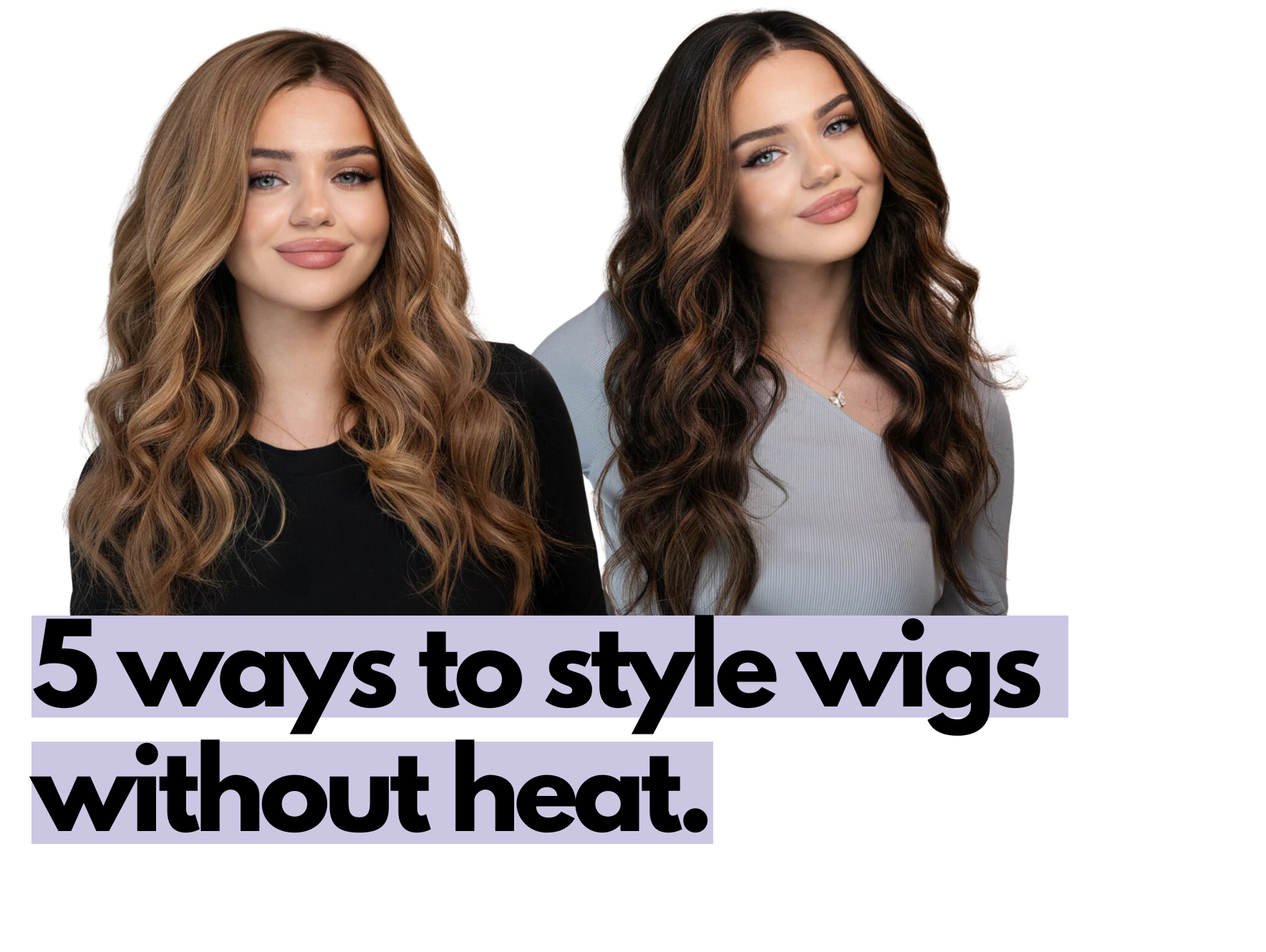 style human hair wigs without heat: achieve curls effortlessly.