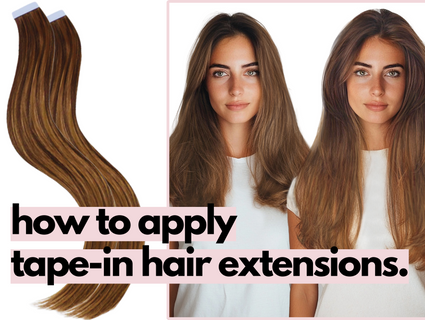 how to apply tape in extensions at home.