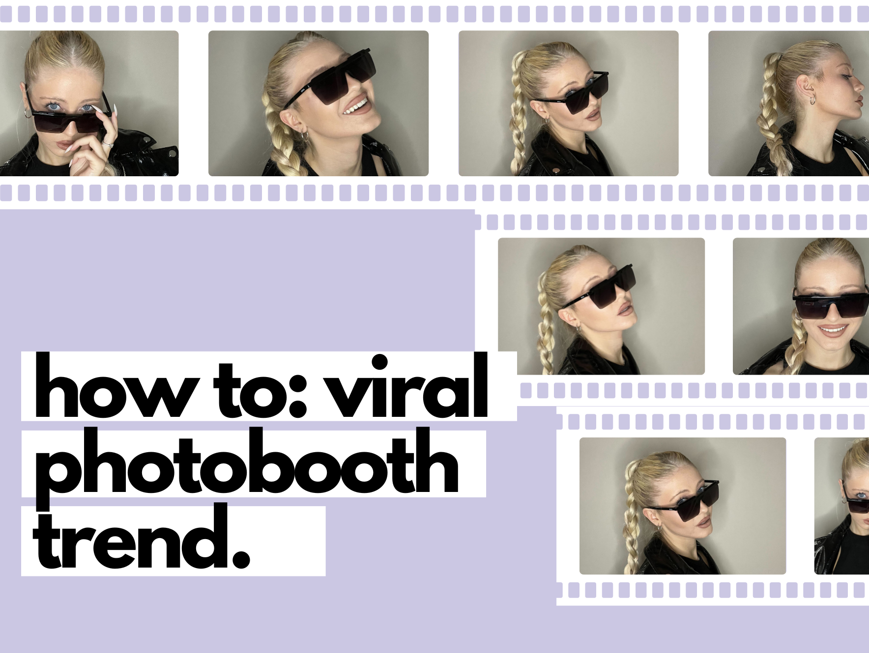 photobooth-ready: double braided ponytail.