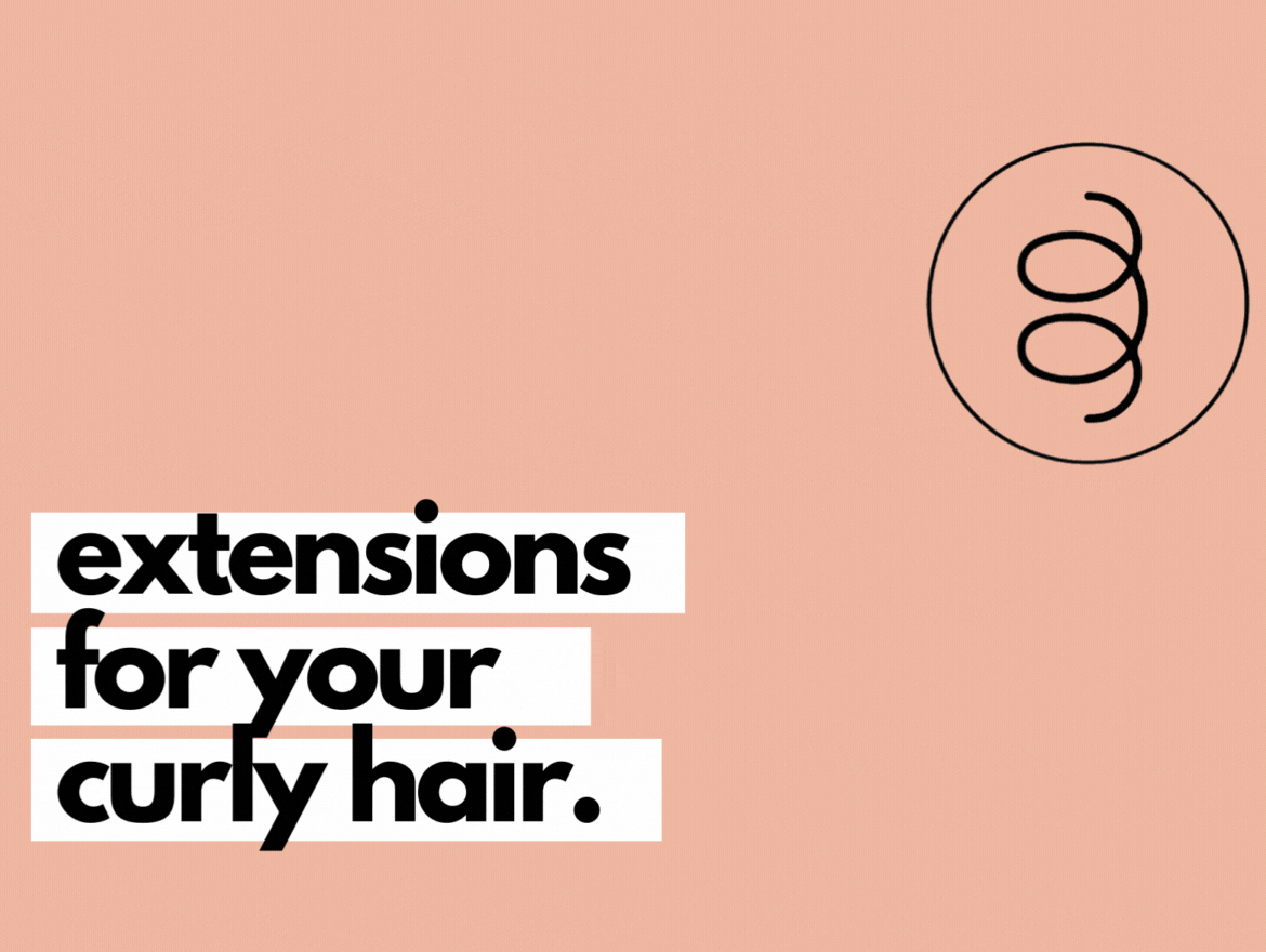 how to blend extensions with curly hair.