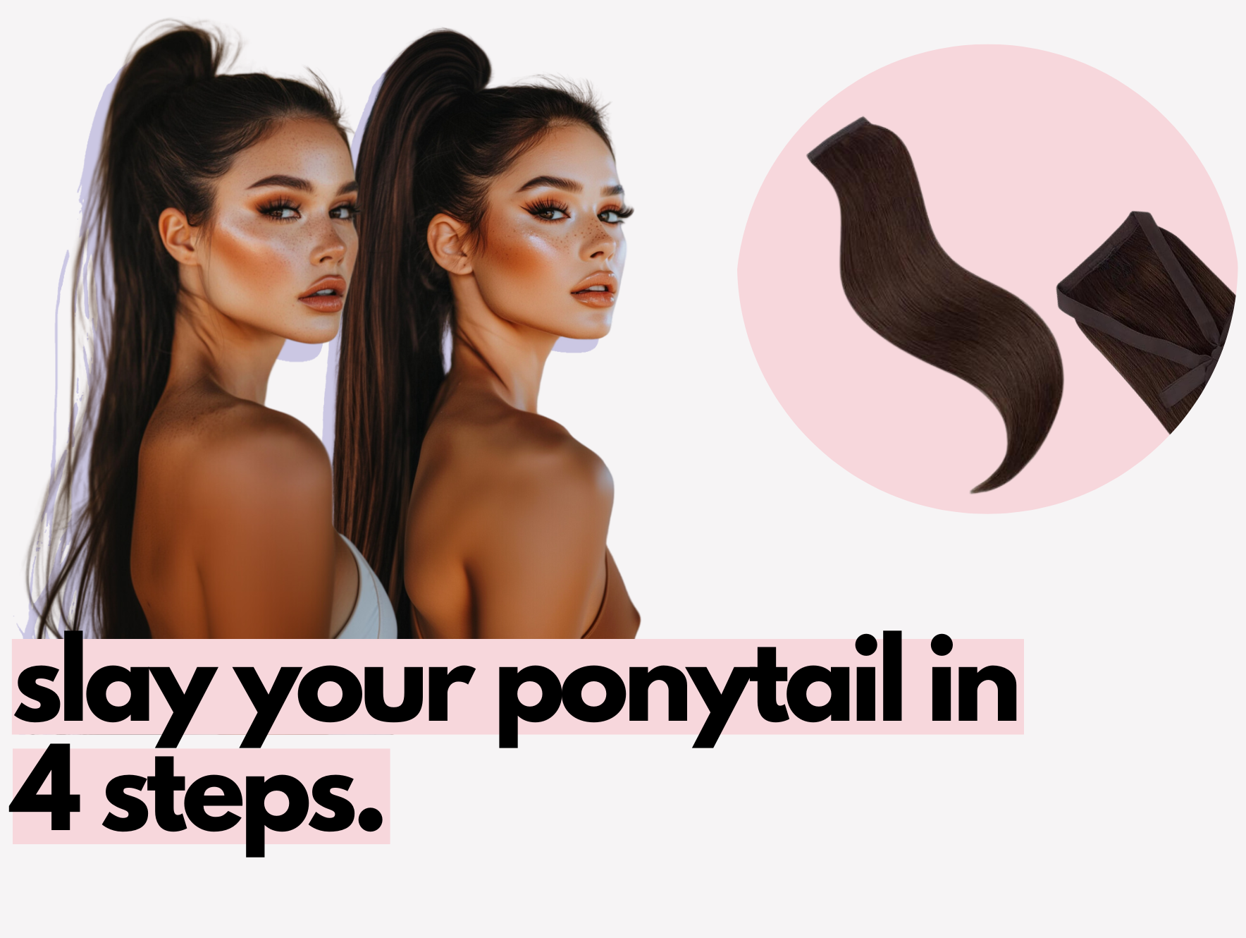 hair extension ponytail