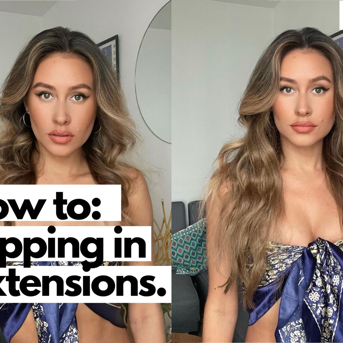 how to clip in hair extensions in 3 steps. - Irresistible Me