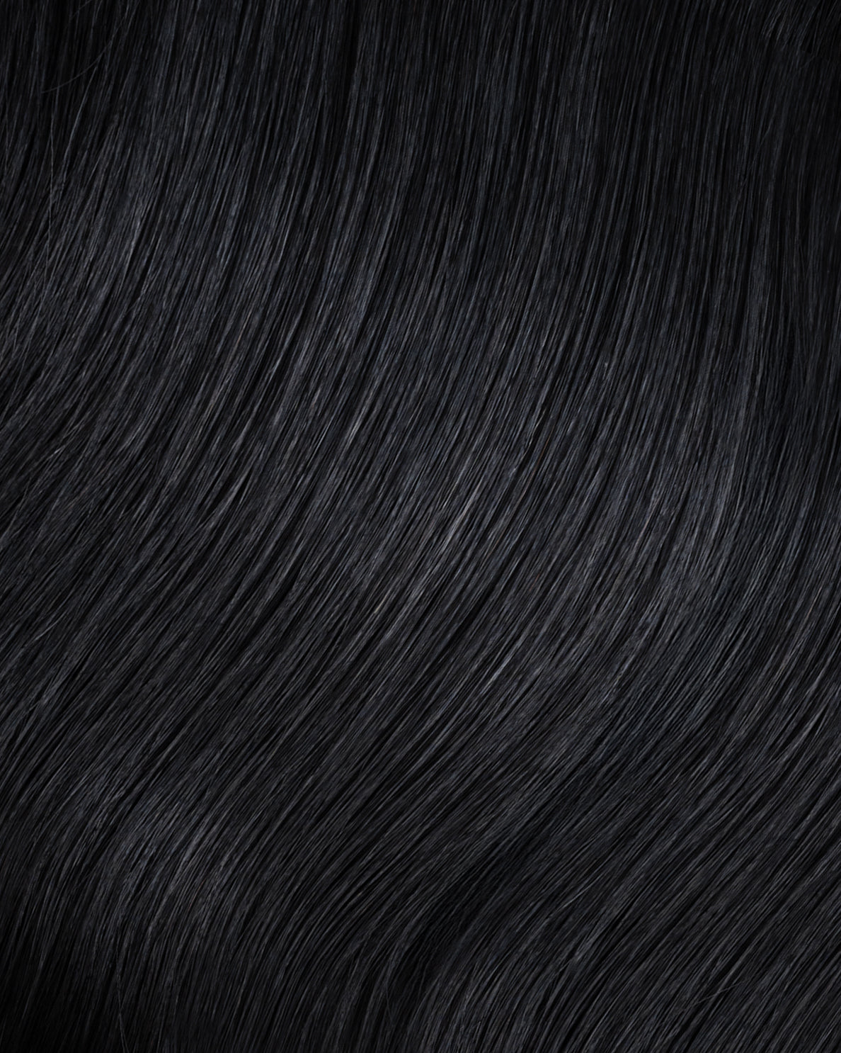 halo one-step hair extensions jet black.