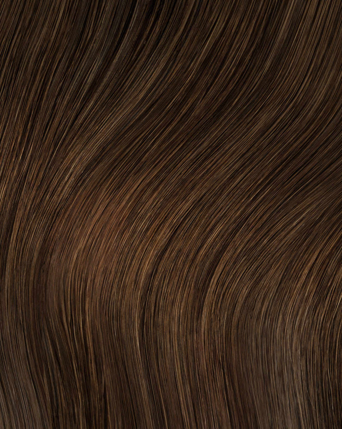 tape-in hair extensions medium brown.