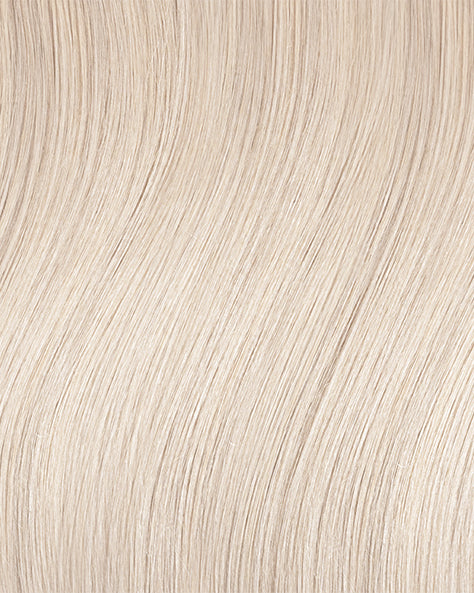one-step hair extensions icy blonde.