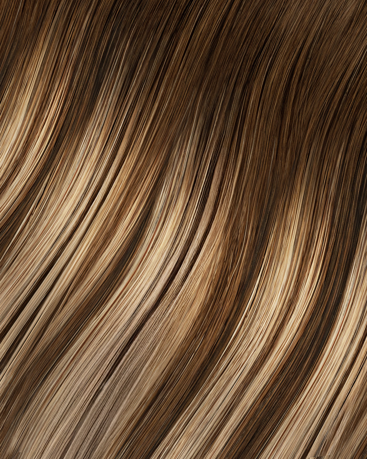 tape-in hair extensions brown balayage.