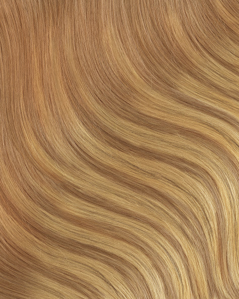 clip-in hair extensions blonde balayage.