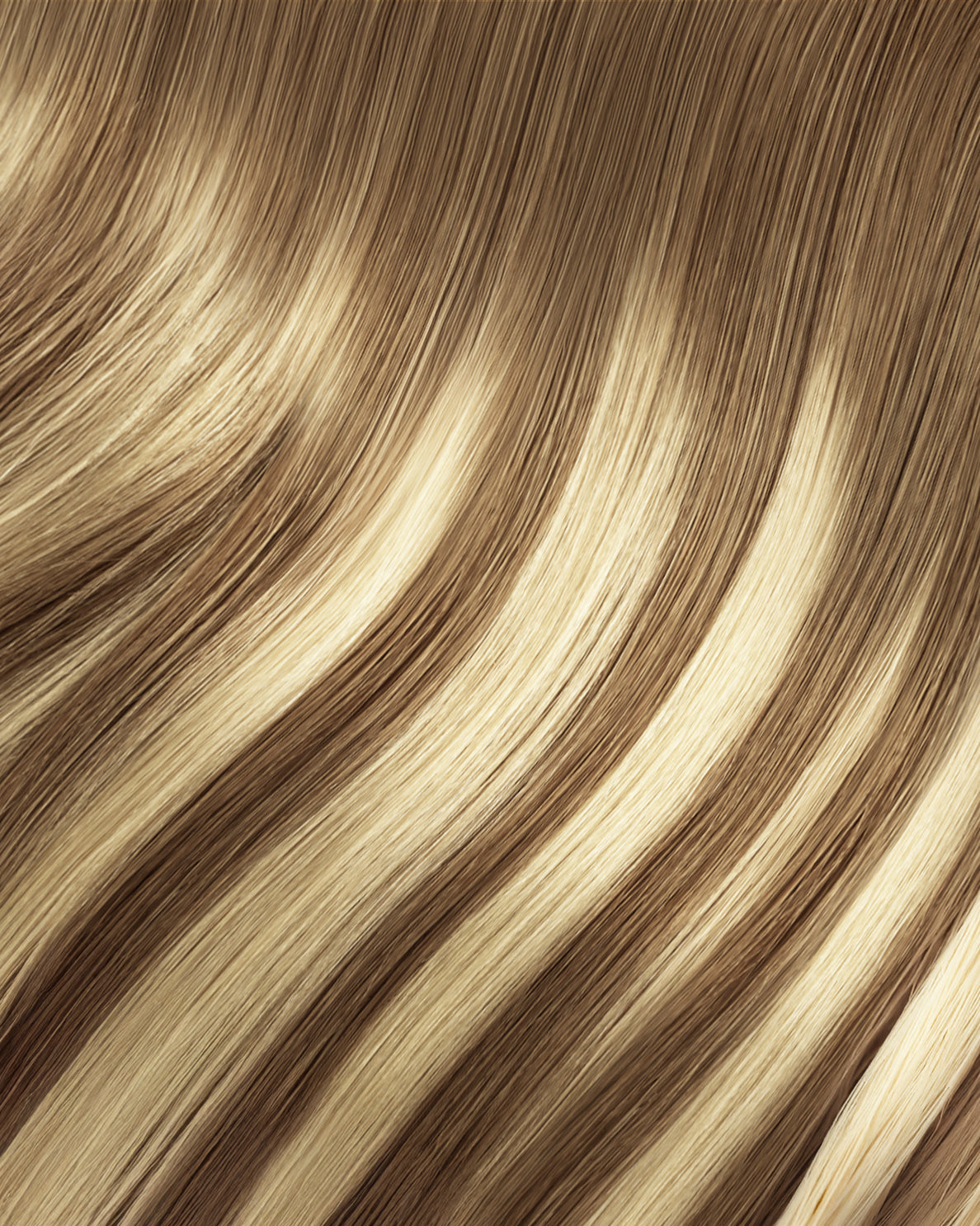 halo one-step hair extensions rooted beige highlights.