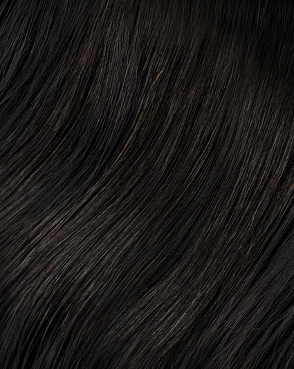 invisible tape-in hair extensions natural black.