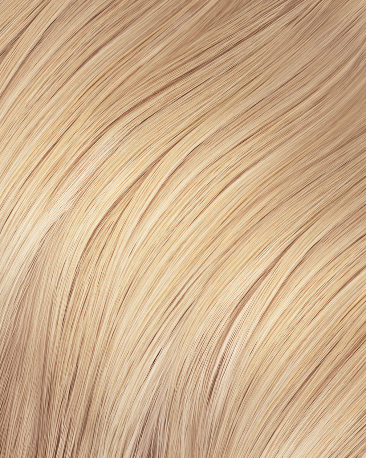 tape-in hair extensions champagne blonde.
