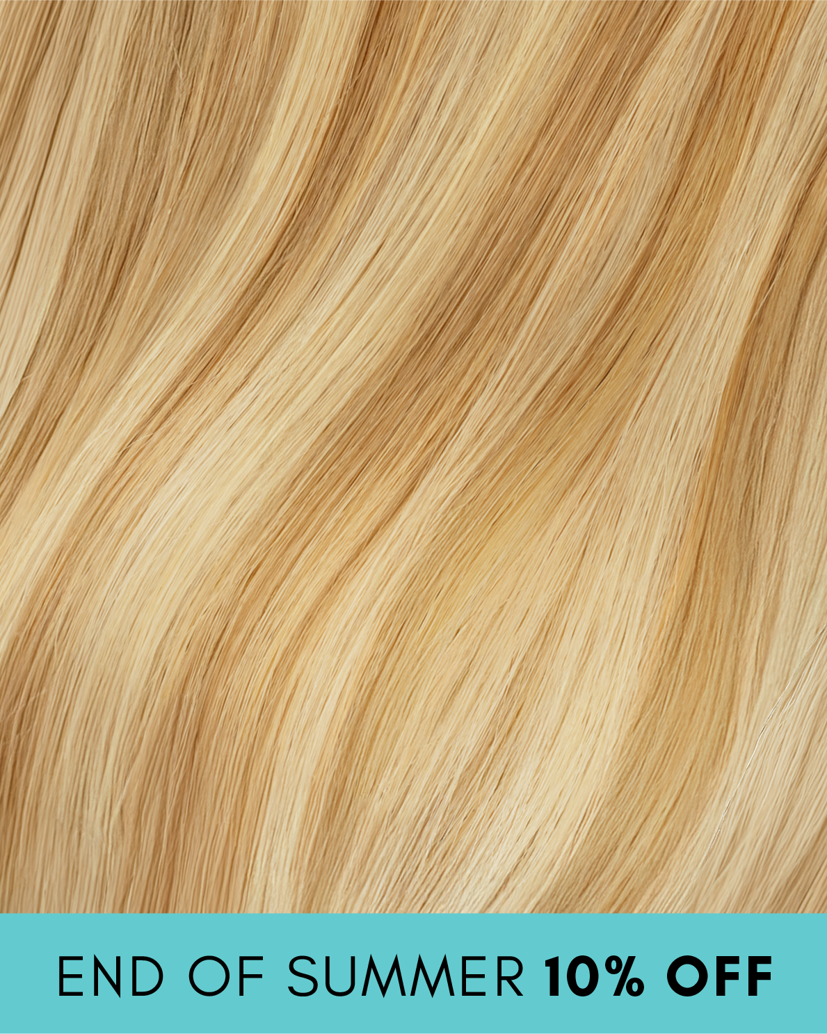invisible clip-in hair extensions golden highlights.