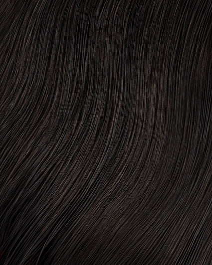 halo one-step hair extensions dark brown.