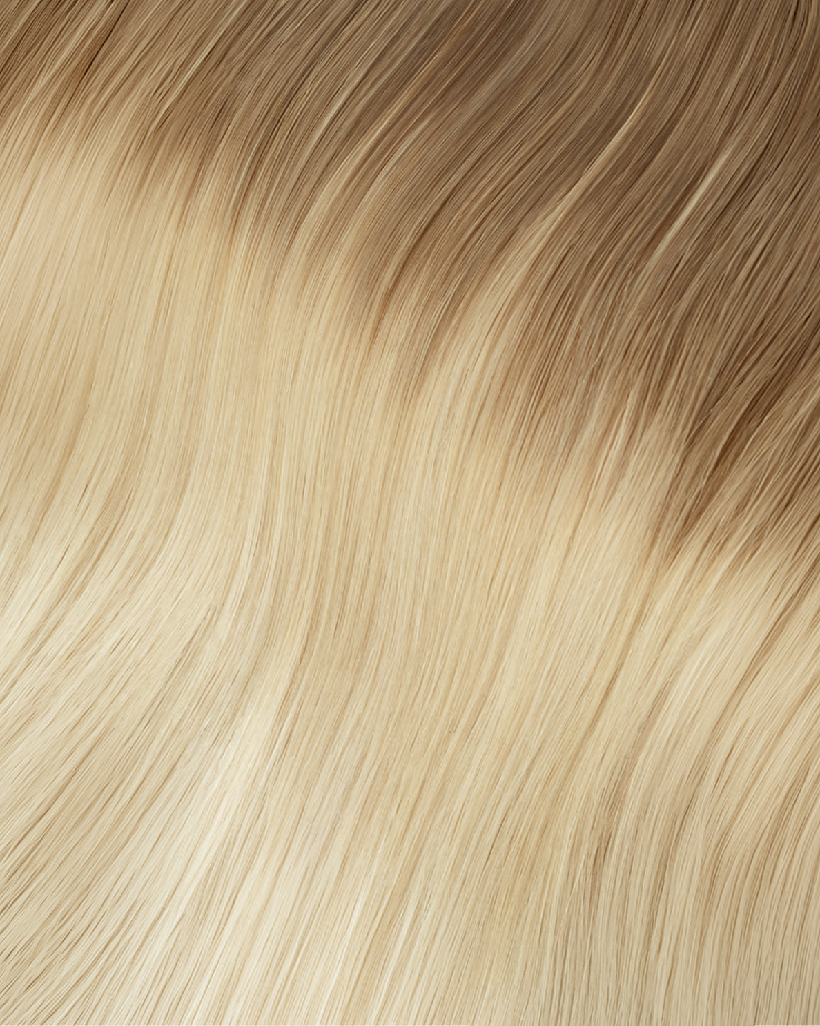 halo one-step hair extensions shadow root white blonde.