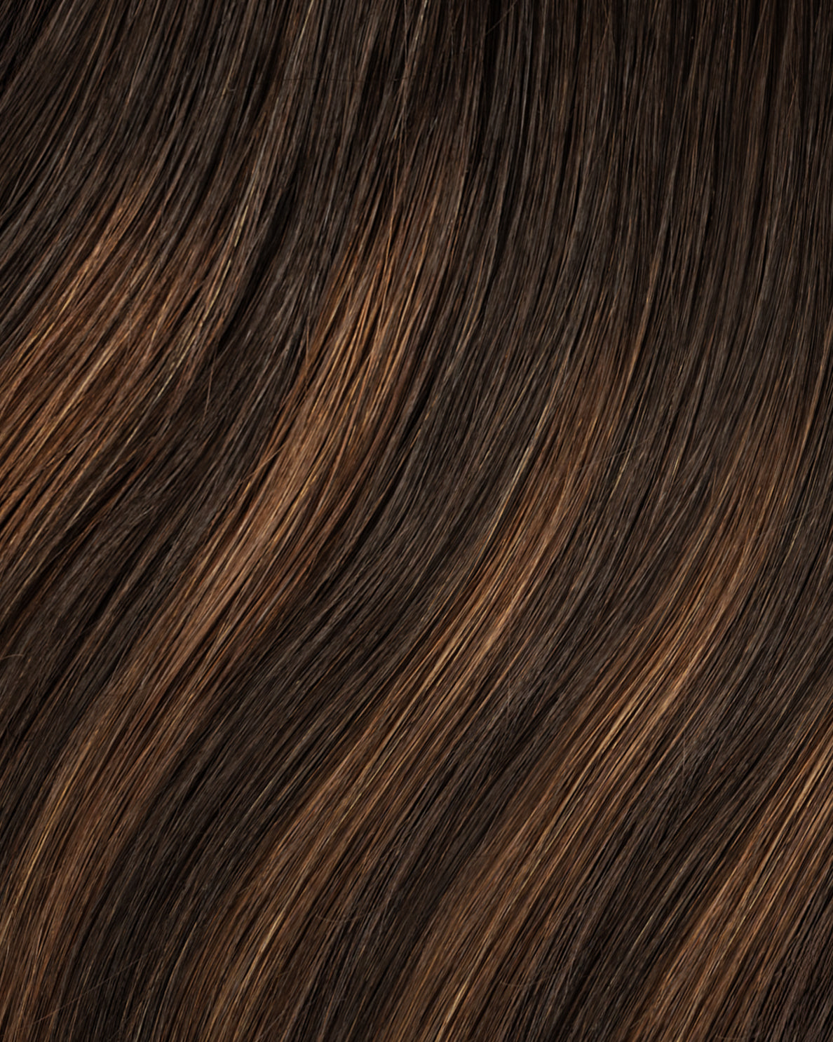 invisible clip-in hair extensions mocha balayage.