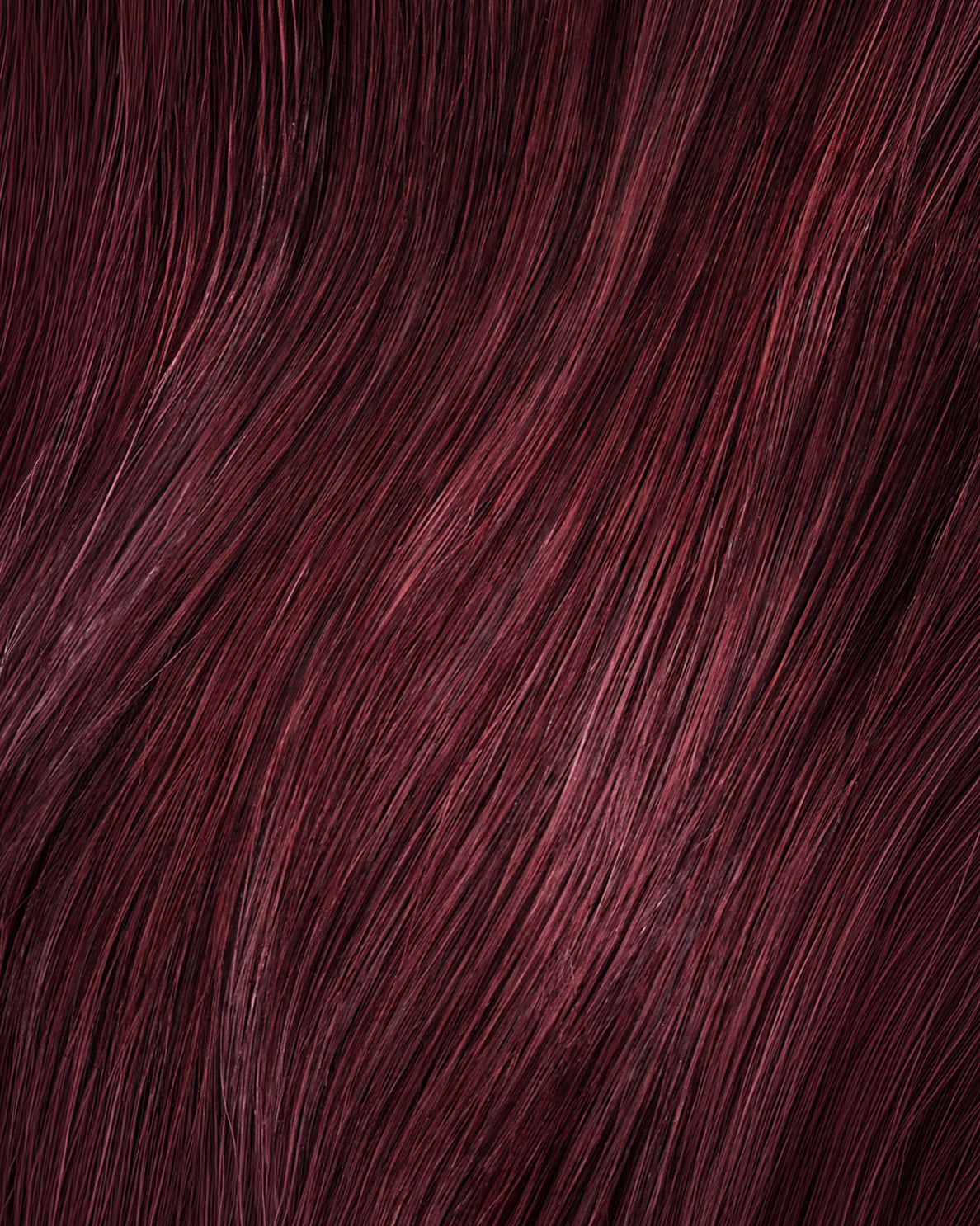 clip-in hair extensions cherry red.