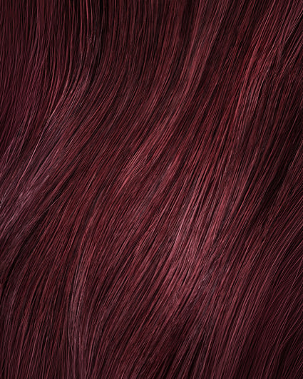 clip-in hair extensions cherry red.