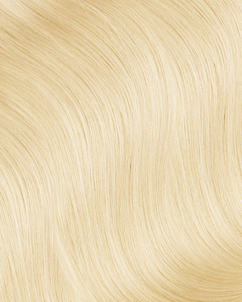clip-in hair extensions platinum blonde.