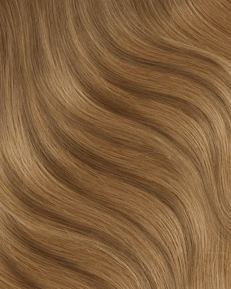 clip-in volumizer teddy blonde balayage.