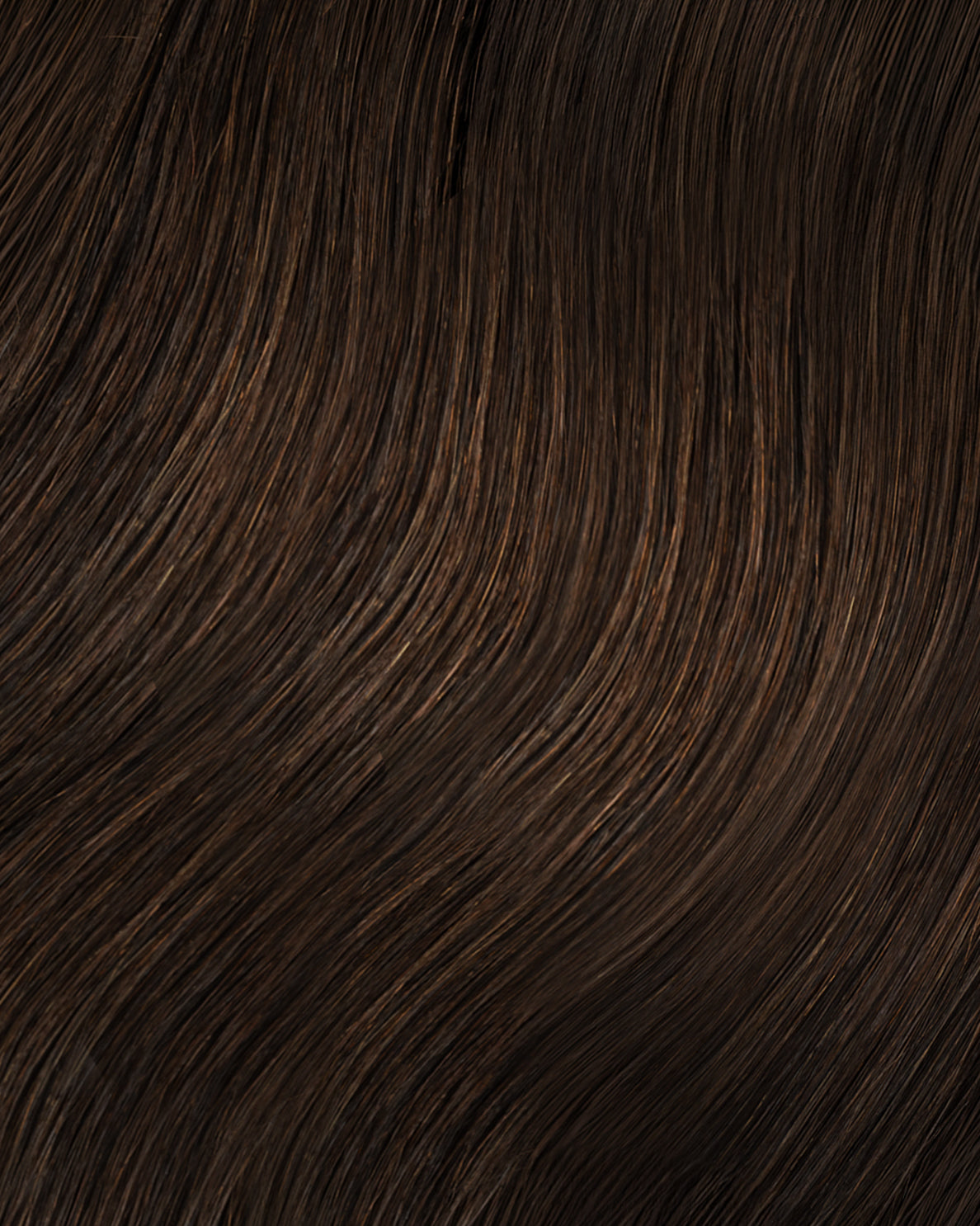 invisible clip-in hair extensions chocolate brown.
