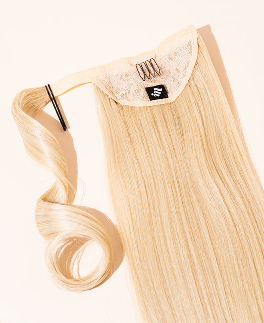 vegan fiber flipped ends ponytail - champagne 17".