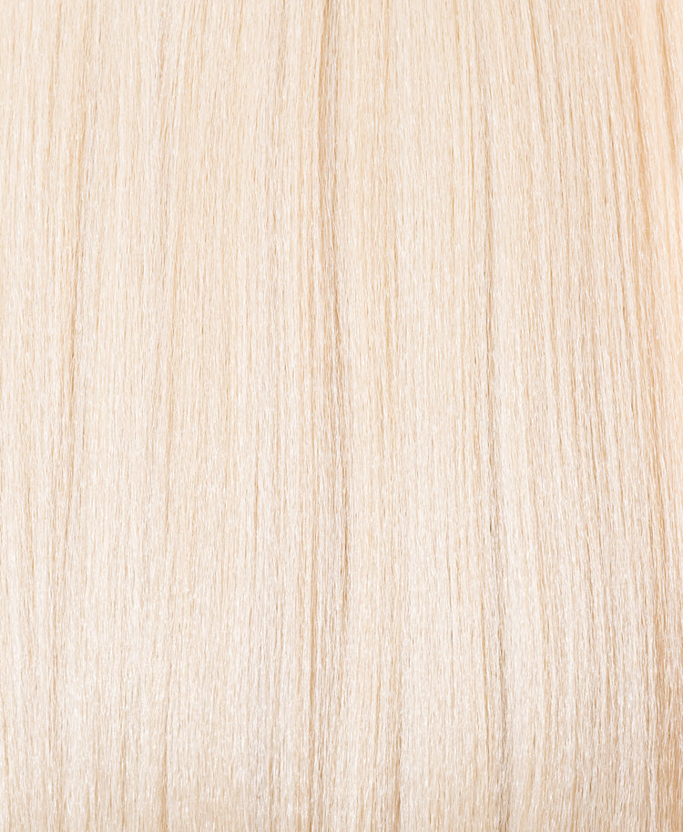 long straight ponytail - platinum blonde 26".