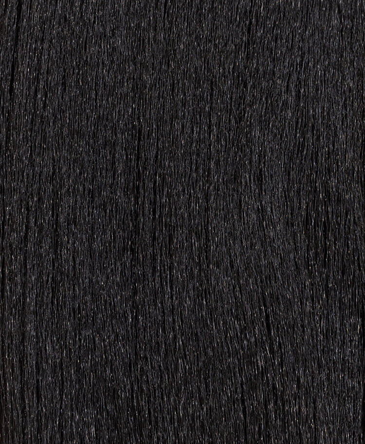 vegan fiber long straight ponytail - natural black 26".