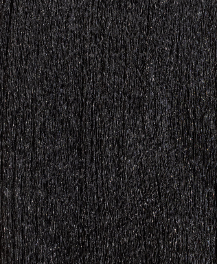 long straight ponytail - natural black 26".