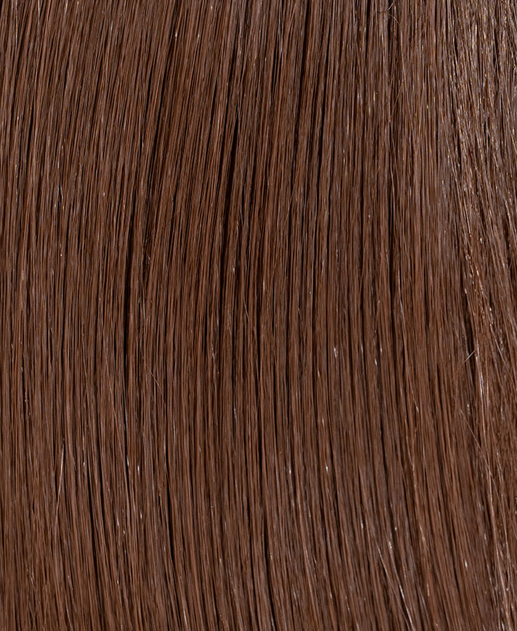 vegan fiber long straight ponytail - chocolate brown 26".