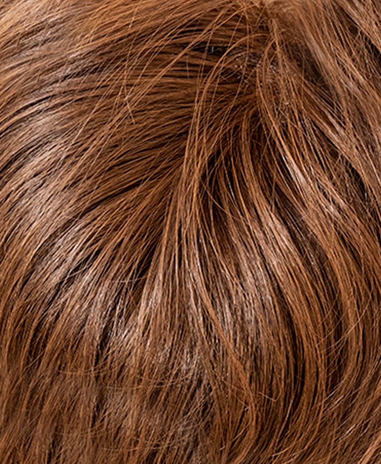messy bun - mixed brown.