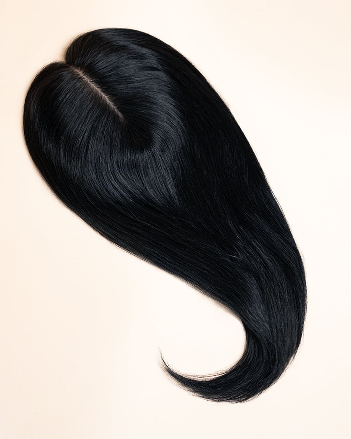 premium hair topper 14" jet black.