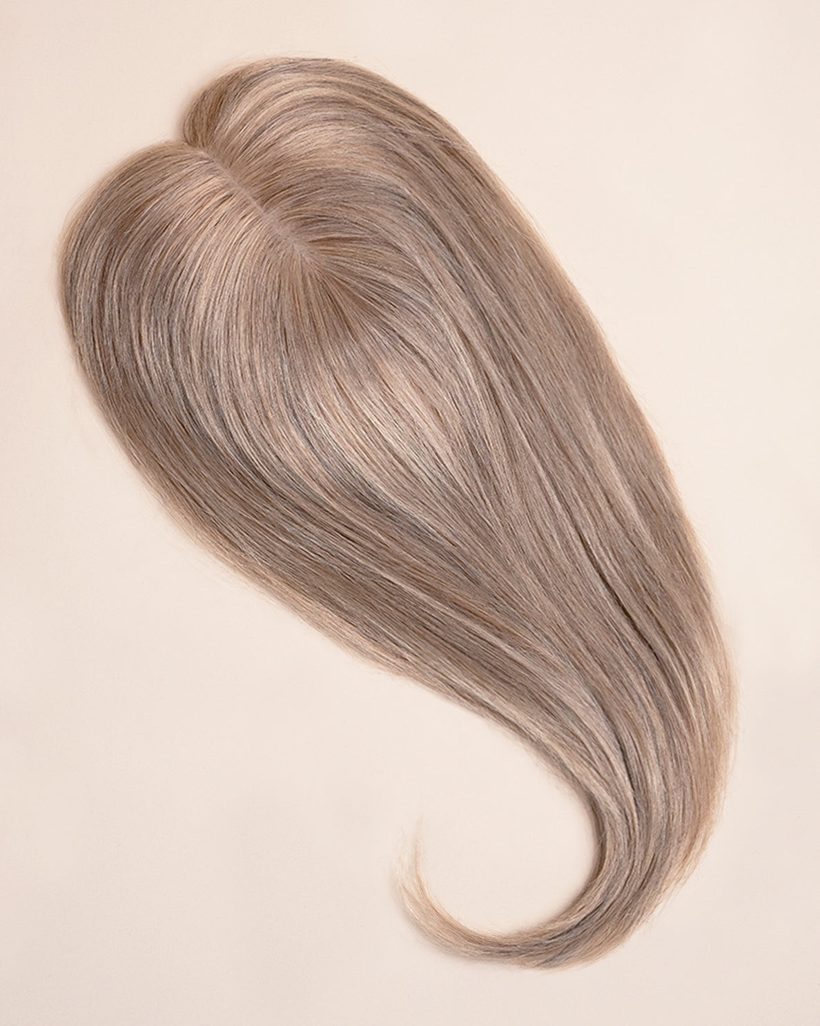 premium hair topper 14" ash blonde.