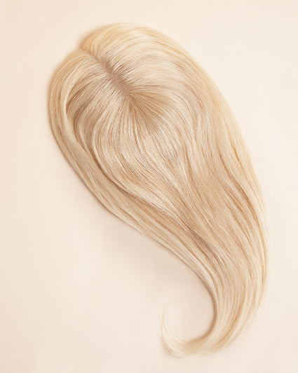 premium hair topper 14" platinum blonde.