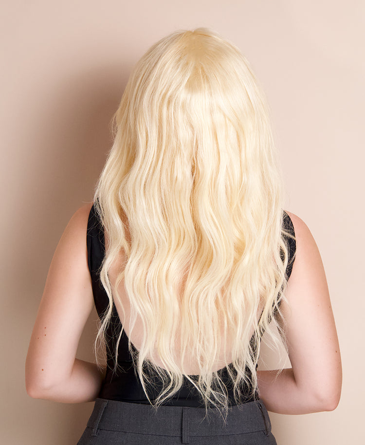 front lace human wig - 20" bombshell blonde.