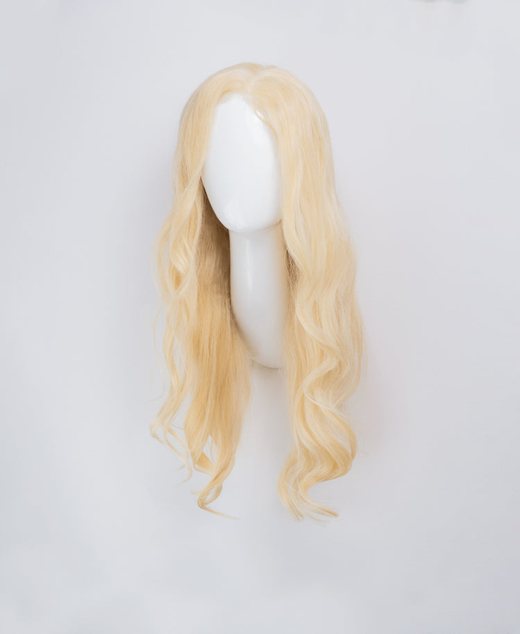 front lace human wig - 20" bombshell blonde.