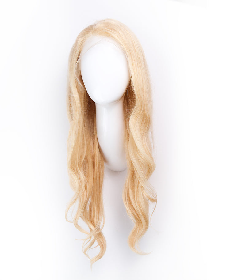 front lace human wig - 20" honey blonde.