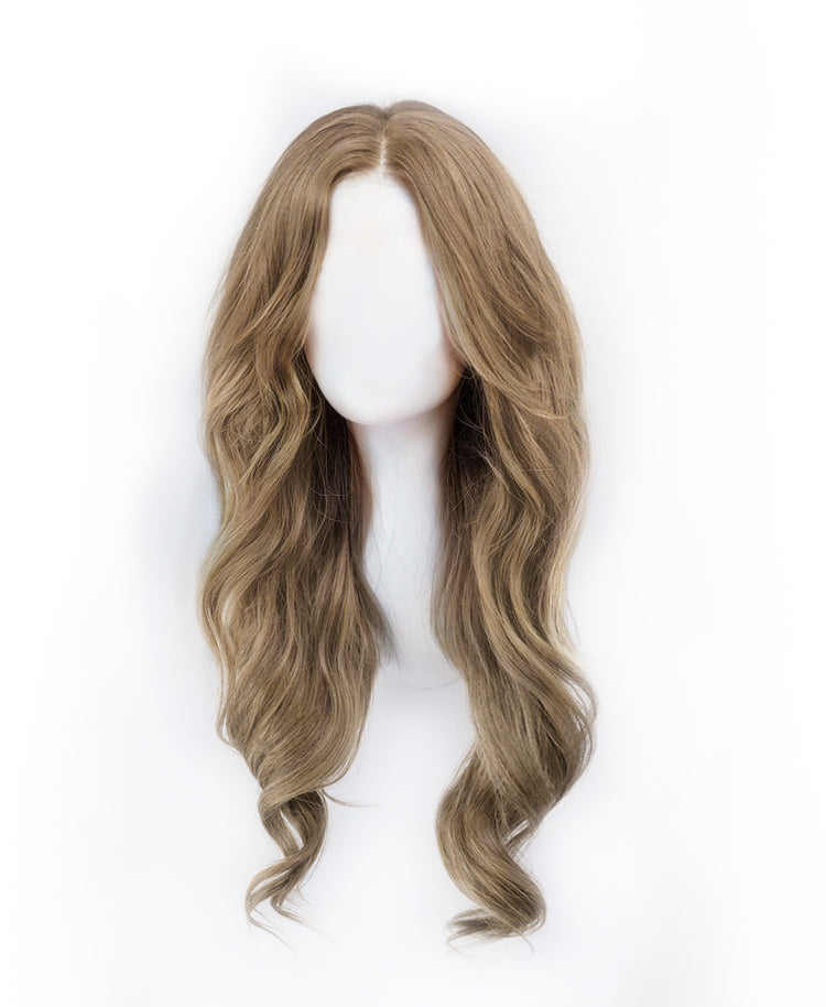 front lace human wig - 20" ash blonde.