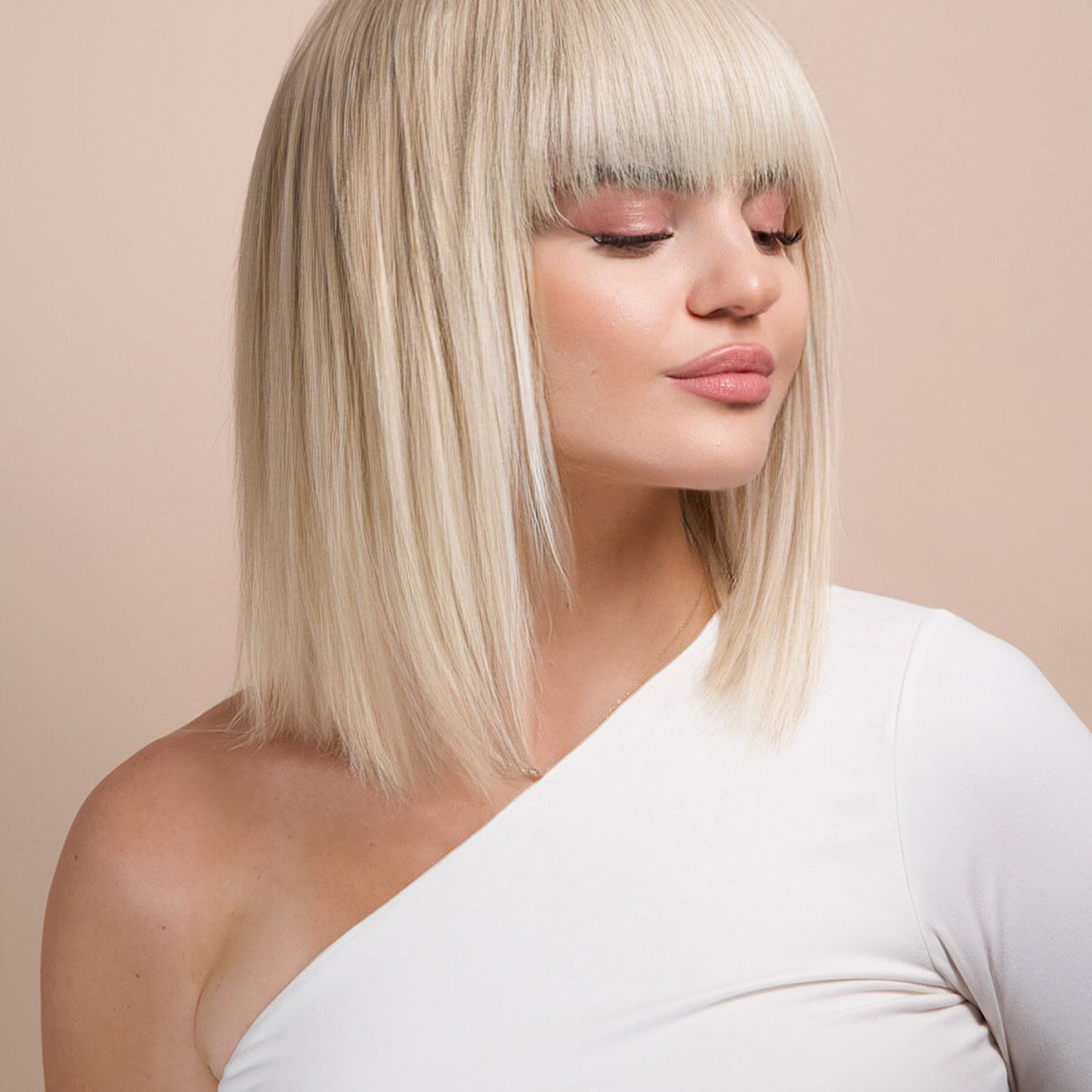 bob wig with fringe 10" rooted platinum blonde. Irresistible Me — free download