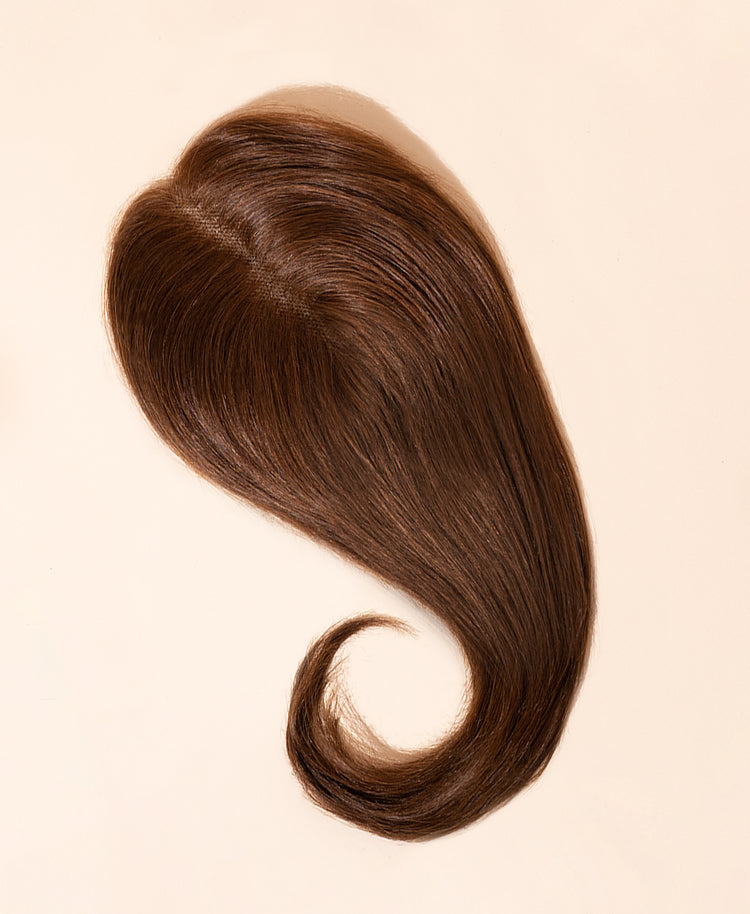 hair topper medium brown (#4).