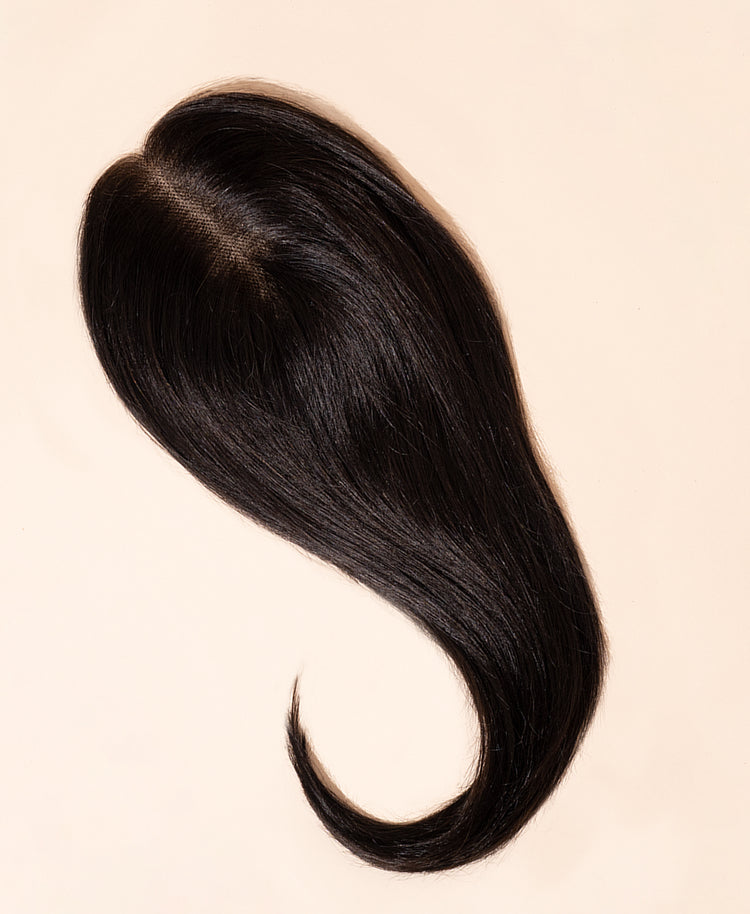 hair topper natural black (#1b).