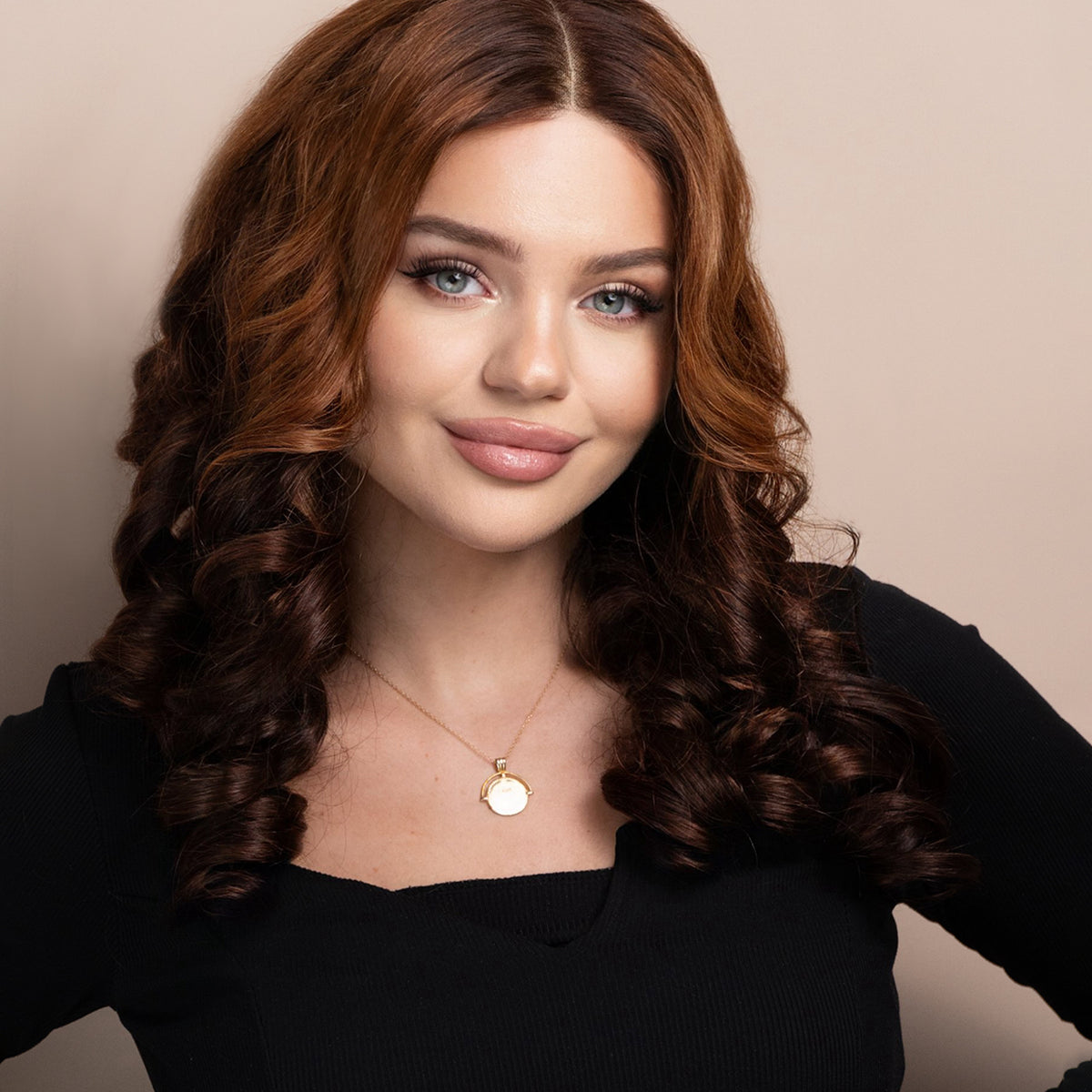 3 tone voluminous bouncy curls wig 16 main image 3