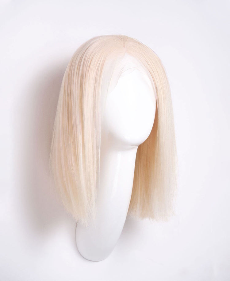 long bob human wig - 12" chocolate brown.