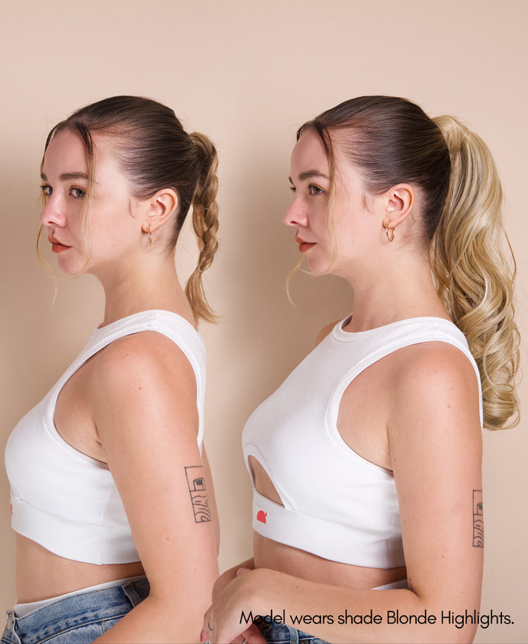 bouncy ponytail - ombre sandy 18".