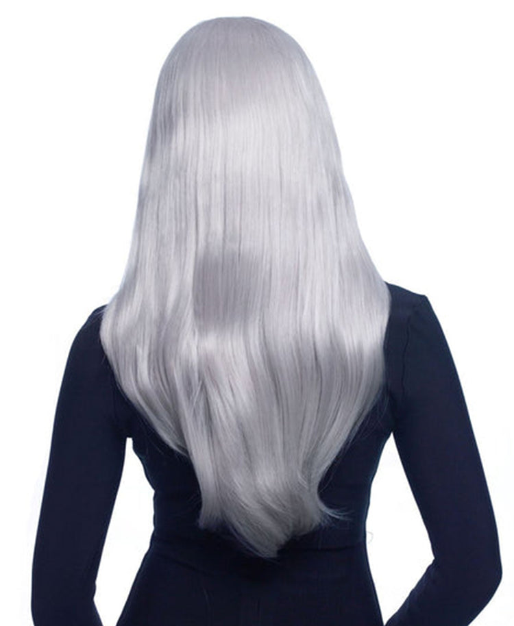 silver wig 22".