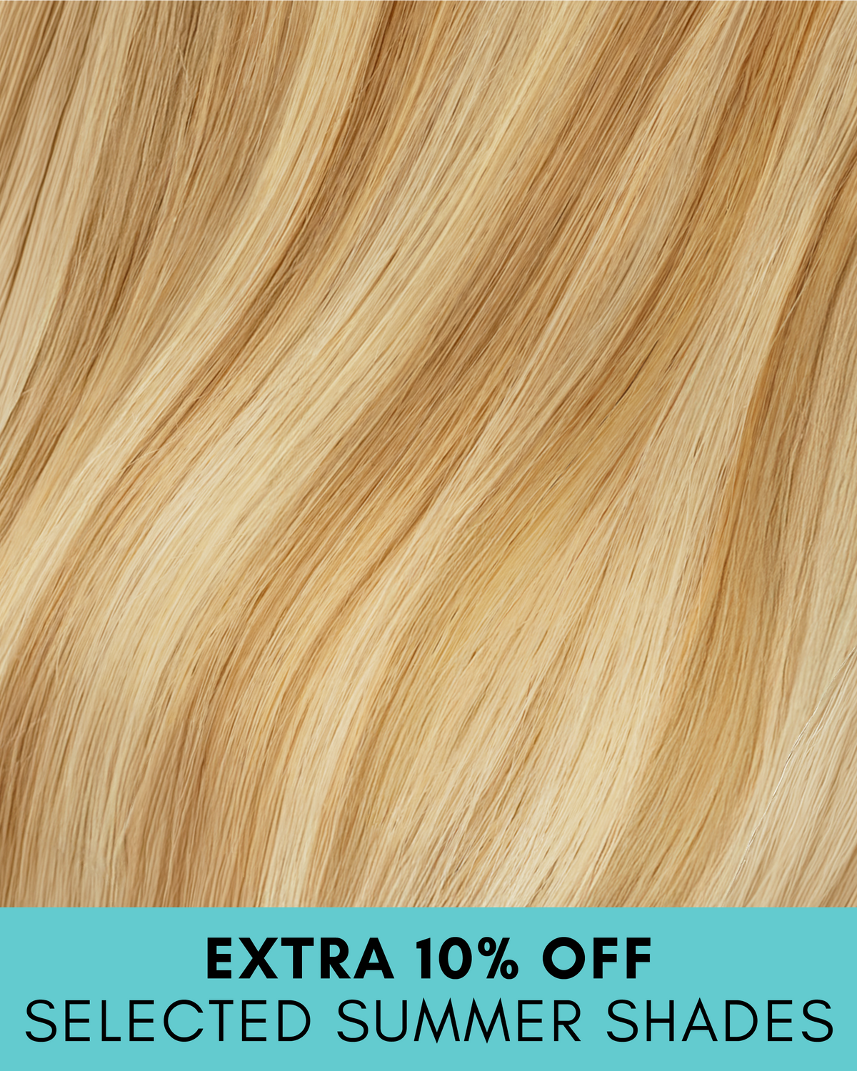 invisible clip-in hair extensions golden highlights.