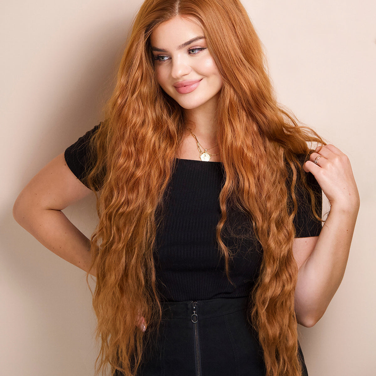 22” MELON mermaid STRAIGHT lace front wig *NEW* 20-22 main image 2