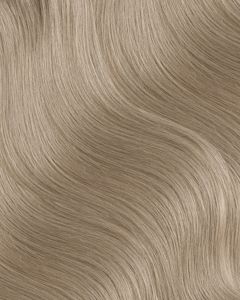 tape-in hair extensions ash blonde.