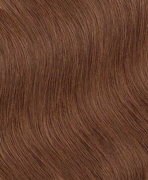 long bob human wig - 12" medium brown.