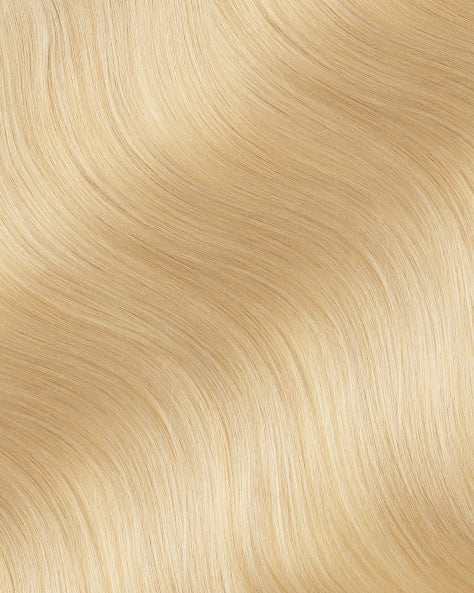 one-step hair extensions light blonde.